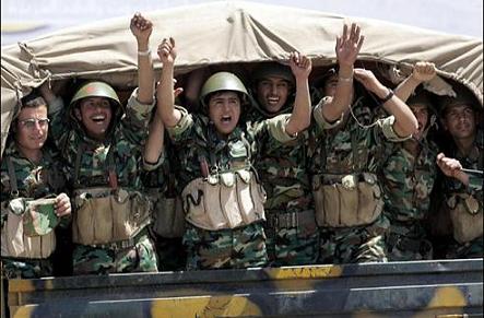Binh lính trung thành với Tổng thống Assad.